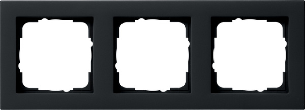 Gira E2 Черный матовый Рамка 3-ая 021309