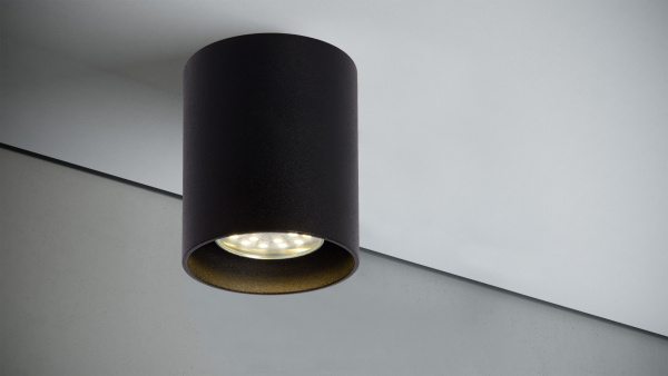 Quest Light Светильник накладной, черный, под лампу GU10, IP20 Tubo 00 black