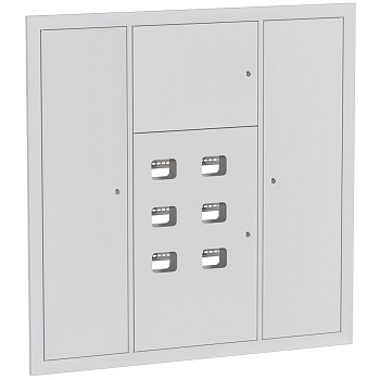 EKF Устройство этажное распределительное встроенное типа УЭРВ 6 кв. (1300х1300х150)