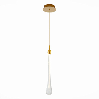 ST LUCE  SL6103.203.01 Подвес Золотистый/Прозрачный LED 1*3W 4000K