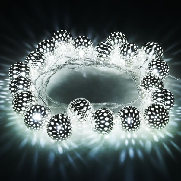 Eurosvet Гирлянда Нить 400-003 хром/белый с эффектом мерцания 2,8м IP20 a049834