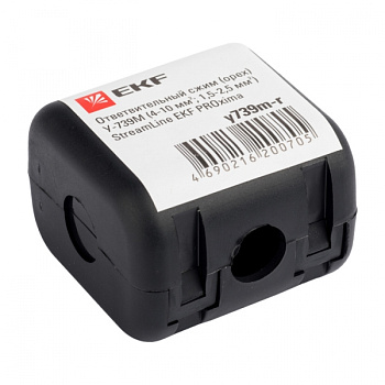 EKF PROxima Ответвительный сжим (орех) У739М (4-10 мм2; 1,5-2,5 мм2) розничный стикер StreamLine