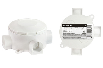 TDM Распаячная коробка ОП D80х35мм, IP42, 3-х рожковая, белая, инд. штрихкод SQ1401-4014