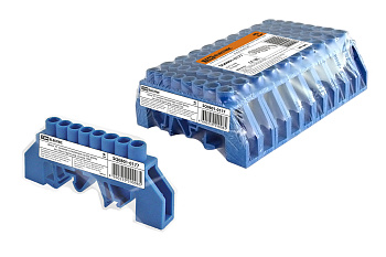 TDM Шина "N" нулевая в изоляторе на DIN-рейку 8x12мм 8 групп инд. стикер SQ0801-0177