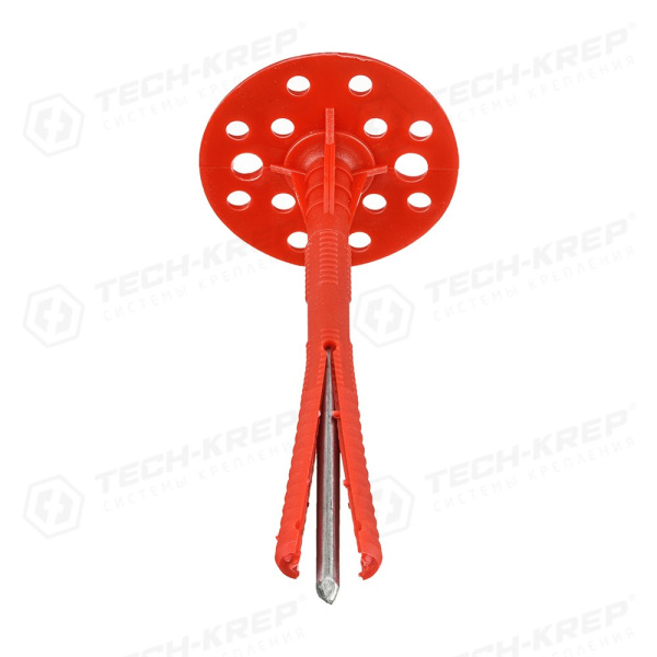 Tech-Krep Дюбель для теплоизоляции с мет. гвоздём 10х140 (25 шт) - пакет 101705