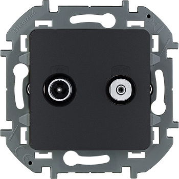 Legrand INSPIRIA Антрацит Розетка TV/SAT "звезда" 673883