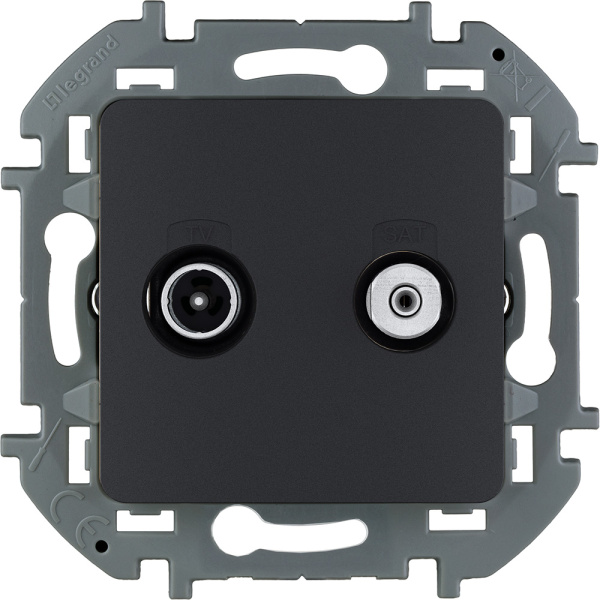 Legrand INSPIRIA Антрацит Розетка TV/SAT "звезда" 673883