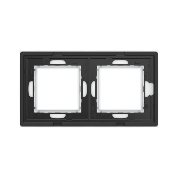 Купить DKC Рамка из натурального стекла, "Avanti", белая, 2 поста (4 мод.)