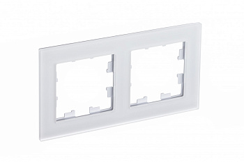 Systeme Electric AtlasDesign Nature Матовое стекло белый Рамка 2-ая