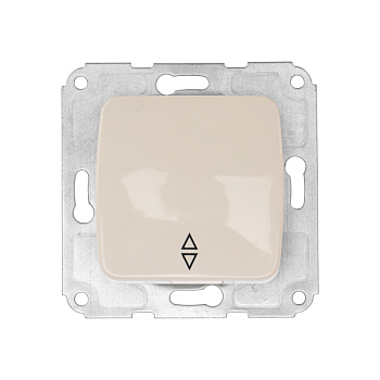 DEA Переключатель 1кл прох. с/у 10А мех. Беж KRANZ KR-78-0235