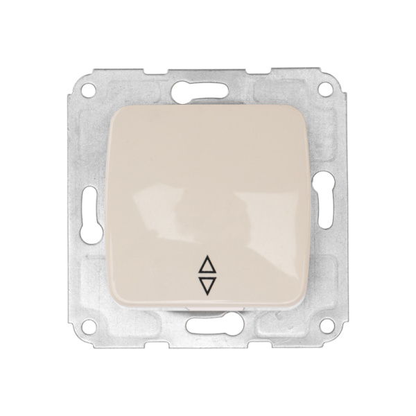 DEA Переключатель 1кл прох. с/у 10А мех. Беж KRANZ KR-78-0235