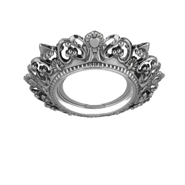 Купить Gauss Светильник Antique Gu5.3 1/40 круг, серебро/черный CA051