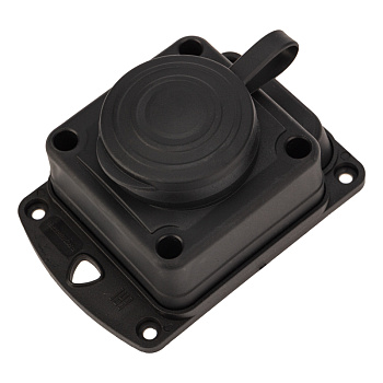 PROconnect Розетка штепсельная влагозащищенная стационарная ОУ, 2P+PE 230V,16 А, IP44 каучук 111-111-4