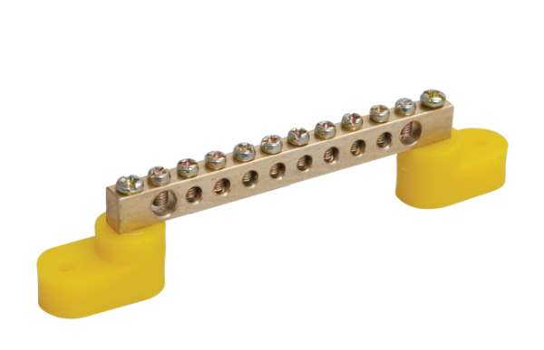 Купить IEK Шина PE земля на двух угловых изол ШНИ-8х12-10-У2-Ж