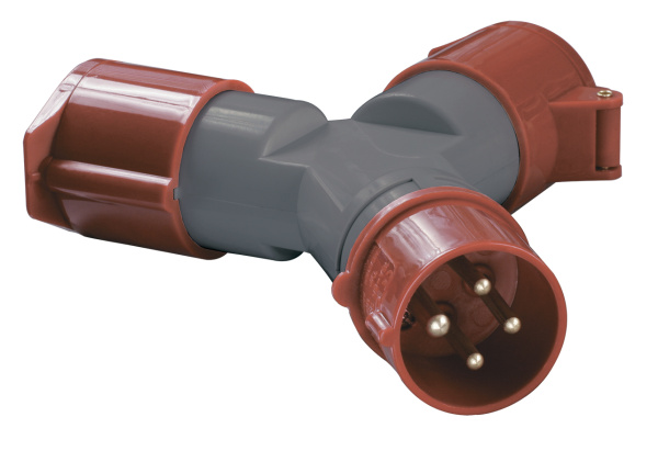 IEK Адаптер двухлучевой TS1012-214 3Р+РЕ 16А 380В IP44