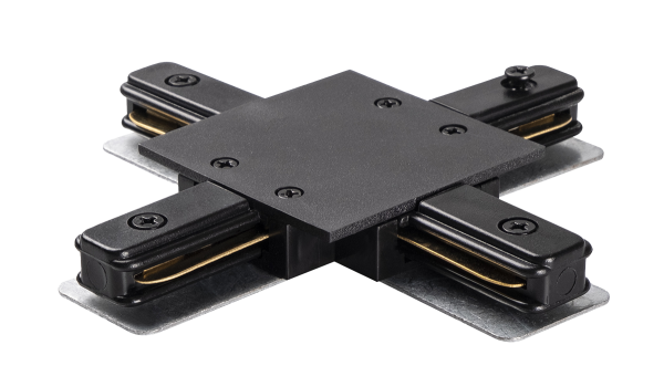 Jazzway PTR/R CX-BL Коннектор чёрный X -обр. (встраиваемый) .5031937