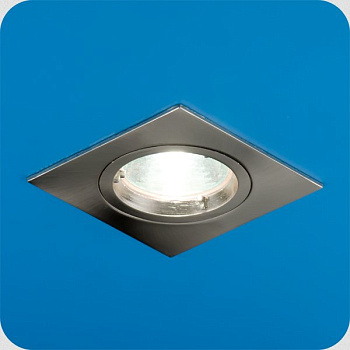 Italmac Ferrum 51 2 06 Светильник встраиваемый квадрат MR51 1x50W GU5.3 никель