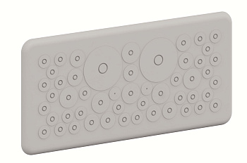 ABB CZF2 Мембранный фланец 34 x 12 мм, 9 x 15.5 мм, 6 x 19 мм, 2 x 40.5 мм,  2 x витая пара 2CPX052436R9999