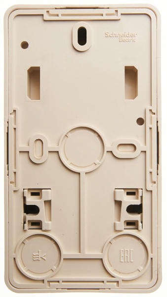 Купить Systeme Electric Этюд наруж Крем Блок: Розетка с/з со шторками + выключатель 1-клавишный