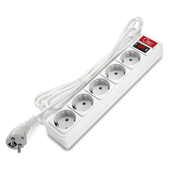 СОЮЗ Сетевой фильтр ПВС 3*0,75 3м белый премиум упаковка 1325.