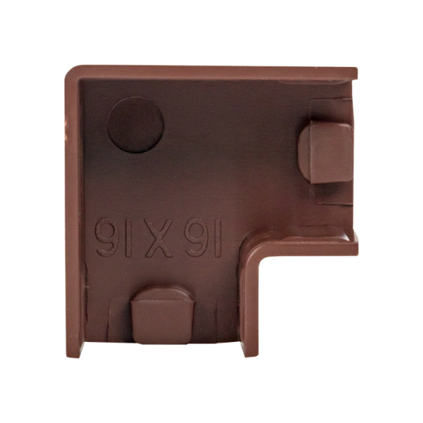 Купить EKF PROxima Поворот 90 гр. (16х16) (4 шт) Plast под темное дерево