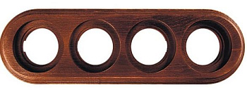 BIRONI Лизетта Бук Старое дерево Рамка 4-ая на бревно 240мм BFC24-640-17