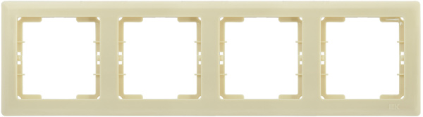 IEK РГ-4-БК Рамка 4 мест. гориз. BOLERO кремовый EMB40-K33
