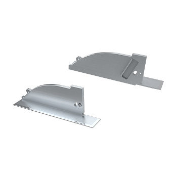 Arlight Заглушка для ALM-ARC-SIDE серая левая с отверстием (Металл) 026791