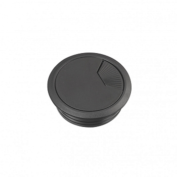 SE Unica System+ Черный Кабельный громмет d60 мм (2шт) INS61215