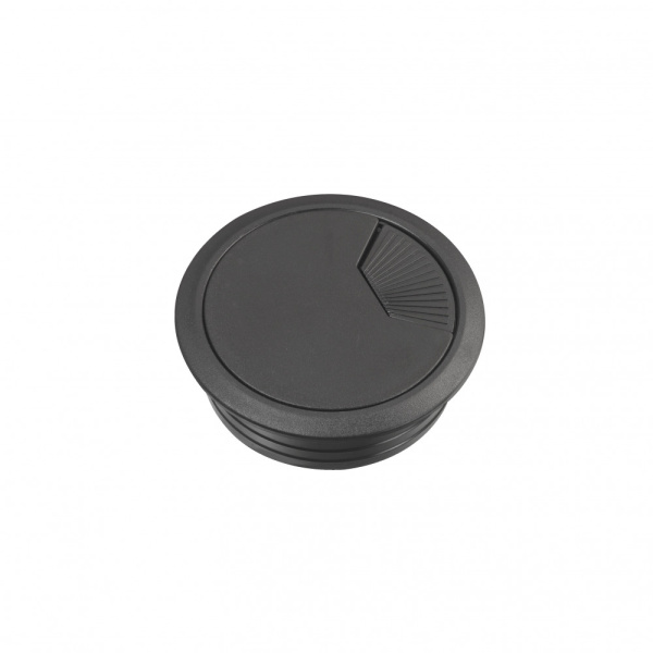 SE Unica System+ Черный Кабельный громмет d60 мм (2шт) INS61215