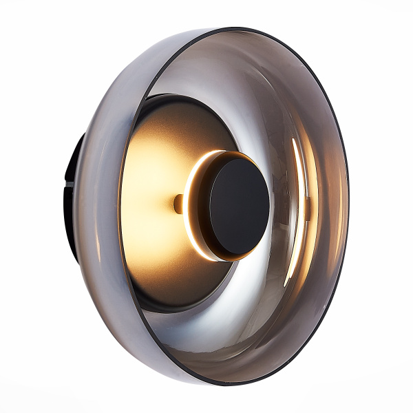 ST LUCE  SL6002.401.01 Светильник настенный Черный/Дымчатый LED 1*7W 4000K