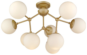 Wertmark WE236.09.407 Люстра потолочная Шампань/Белый E27 9*60W