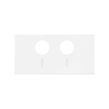 Simon 100 Белый матовый Накладка розетки R-TV+SAT 10000053-230