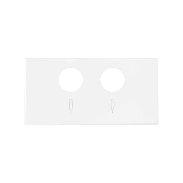 Simon 100 Белый матовый Накладка розетки R-TV+SAT 10000053-230