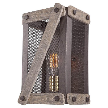 Lussole LOFT Металл/керамика Коричневый /  Без плафона Светильник настенный E27 60W LSP-9101 Lussole LOFT Металл/керамика Коричневый /  Без плафона Светильник настенный E27 60W LSP-9101