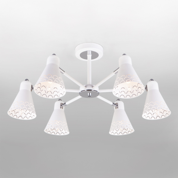 Eurosvet Потолочная люстра в стиле лофт 70100/6 белый a045147