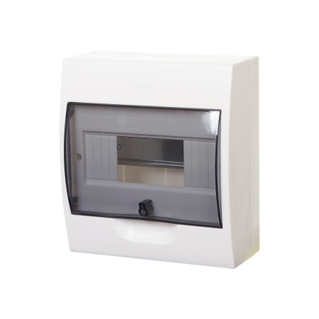 Купить Systeme Electric EASY 9 Корпус навесной с прозрачной дверью 1ряд/8мод, IP40, IK07, 63А, 2 клеммы