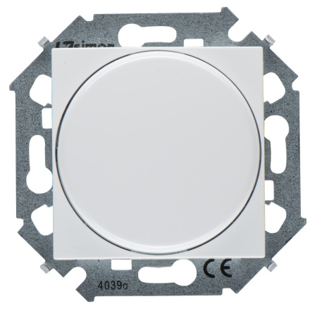 Simon 15 Белый Светорегулятор поворотный для регулируемых LED ламп 230В, 5-215Вт,винт.зажим 1591796-030