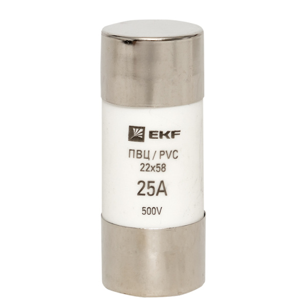 Купить EKF PROxima Плавкая вставка цилиндрическая ПВЦ (22х58) 25А
