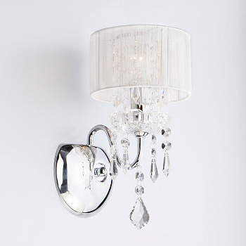 Eurosvet Бра 2045/1 хром/белый 00000053358