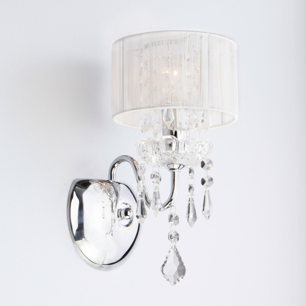 Eurosvet Бра 2045/1 хром/белый 00000053358