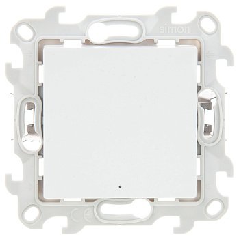 Simon 24 Белый Одноклавишный переключатель с подсветкой Push&Go 2420204-030