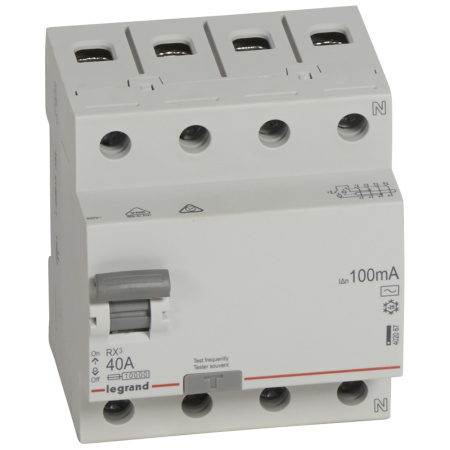 Legrand RX3 УЗО 4P 100мА 40А (AC) 402067
