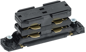 IEK LIGHTING PRO Соединитель прямой внутренний для трехфазного ШП черный LPK0D-SPV-3-K02