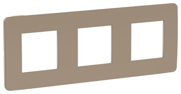 Купить SE Unica Studio Песочная/Бежевая Рамка 3-ная NU280627