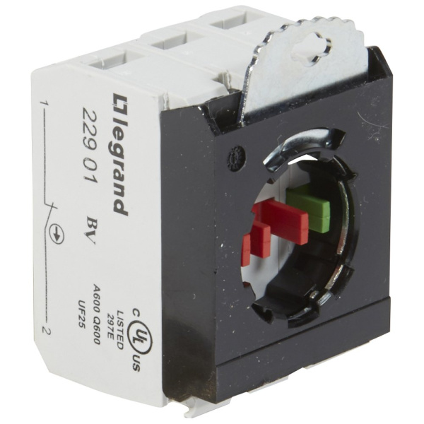 Legrand Osmoz Комплектующий блок для кнопок для компл. без подсветки под винт Н.О.+2Н.З. + 3-постовой монт. адаптер 022978