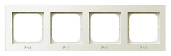Ospel Sonata Бежевый Рамка 4-ая для выключатель IP-44 RH-4R/27