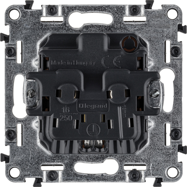 Купить Legrand Valena LIFE DIY Сл.кость Розетка 1-ая с/з, безвинт.зажим 753521