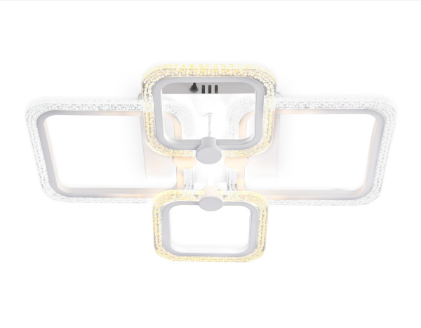 Ambrella Потолочный светодиодный светильник с пультом FA5309/2+2 WH белый 3000+6400K/4200K/6400+3000K 62W 560*480*120 (ПДУ ИК)