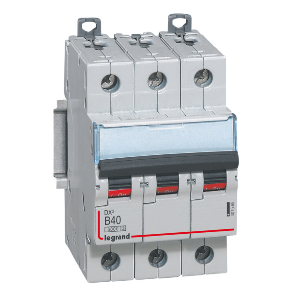 Legrand DX3 Автоматический выключатель 3P 40A (B) 6000/10kA 407565